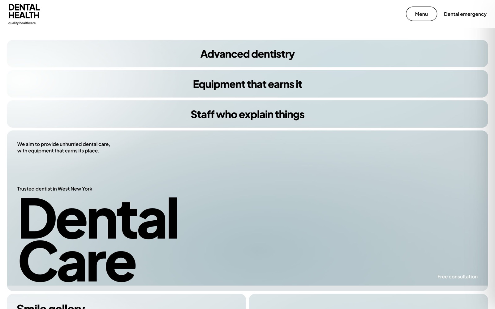 Dental Health home page