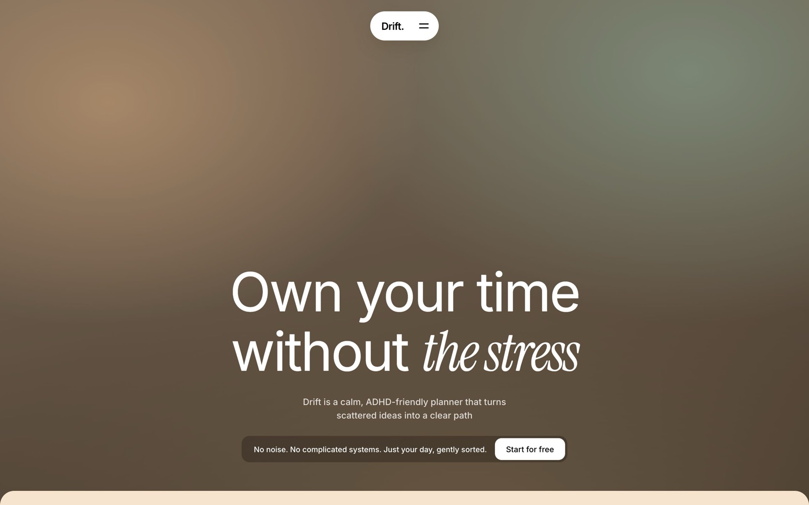 Drift home page