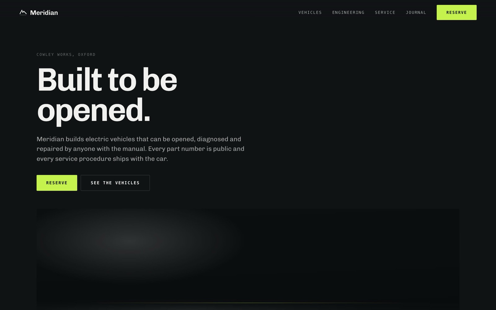 Meridian home page